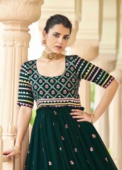 FLORY VOL-24 BY KHUSHBOO GEORGETTE ANARKALI GOWN MANUFACTURER IN INDIA